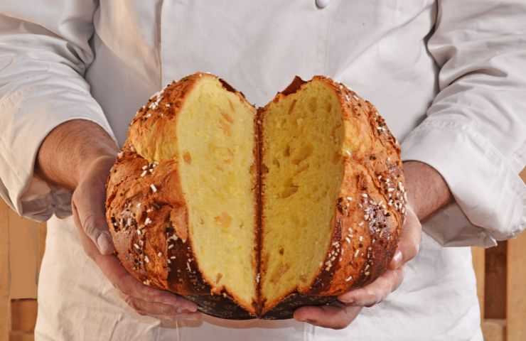 Panettone aperto